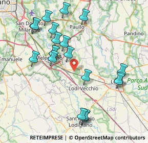 Mappa Via Ferdinando Bocconi, 26838 Tavazzano con Villavesco LO, Italia (8.4655)