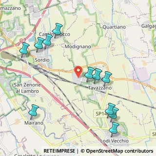Mappa Via Ferdinando Bocconi, 26838 Tavazzano con Villavesco LO, Italia (2.45182)