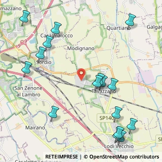 Mappa Via Ferdinando Bocconi, 26838 Tavazzano con Villavesco LO, Italia (2.7575)