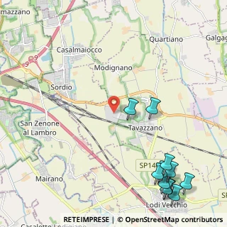 Mappa Via Ferdinando Bocconi, 26838 Tavazzano con Villavesco LO, Italia (3.09)