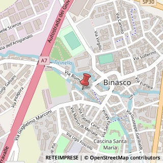 Mappa Via Roma, 11, 20082 Binasco, Milano (Lombardia)