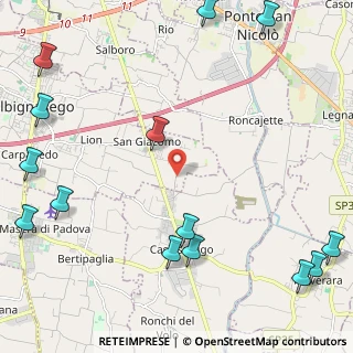 Mappa Via Monte Grappa, 35020 Albignasego PD, Italia (3.29143)