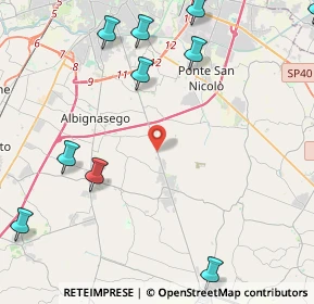 Mappa Via Gioacchino Rossini, 35020 Albignasego PD, Italia (6.45462)