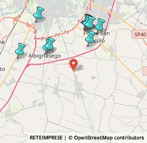 Mappa Via Gioacchino Rossini, 35020 Albignasego PD, Italia (4.44273)