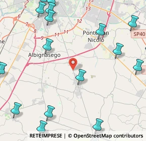 Mappa Via Gioacchino Rossini, 35020 Albignasego PD, Italia (6.6305)