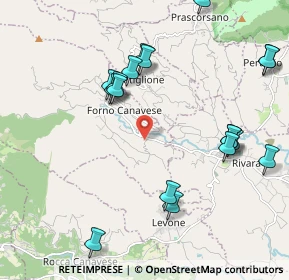 Mappa Regione Ceretto Piano, 10084 Forno Canavese TO, Italia (2.493)