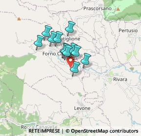 Mappa Regione Ceretto Piano, 10084 Forno Canavese TO, Italia (1.0825)