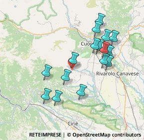 Mappa Regione Ceretto Piano, 10084 Forno Canavese TO, Italia (7.08)