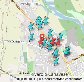 Mappa VIA FRANCESCO, 10086 Rivarolo Canavese TO, Italia (0.3735)