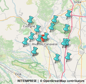 Mappa VIA FRANCESCO, 10086 Rivarolo Canavese TO, Italia (6.60063)