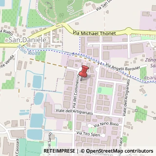 Mappa Via del Commercio, 28/1, 35036 Montegrotto Terme, Padova (Veneto)