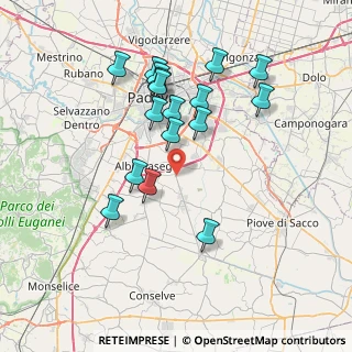 Mappa Via Risorgimento, 35020 Albignasego PD, Italia (7.06412)