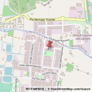 Mappa Via dell' Artigianato Vicolo II, 5, 35036 Montegrotto Terme, Padova (Veneto)