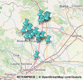 Mappa Via G. Garibaldi, 10090 Montalenghe TO, Italia (10.7835)