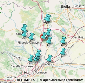 Mappa Via G. Garibaldi, 10090 Montalenghe TO, Italia (12.89471)