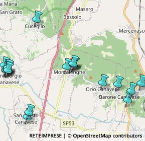 Mappa Via G. Garibaldi, 10090 Montalenghe TO, Italia (2.771)