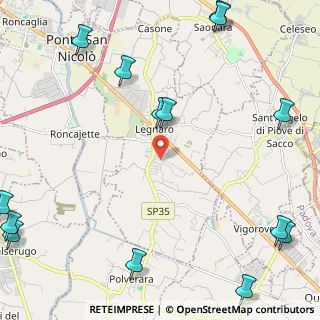 Mappa Via XXV Aprile, 35020 Legnaro PD, Italia (3.42857)
