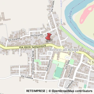 Mappa Via XX Settembre, 6, 37055 Ronco all'Adige, Verona (Veneto)