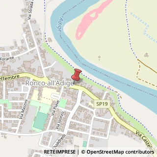 Mappa Piazza Garibaldi, 40, 37055 Ronco all'Adige, Verona (Veneto)