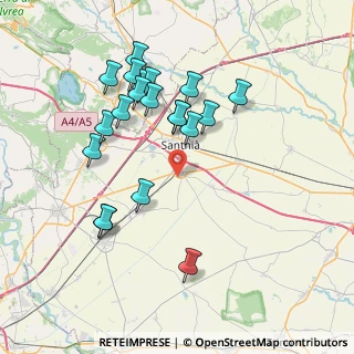 Mappa Via G. Mazzini, 13049 Tronzano vercellese VC, Italia (7.5395)