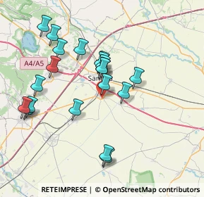 Mappa SP11, 13049 Tronzano Vercellese VC, Italia (7.395)