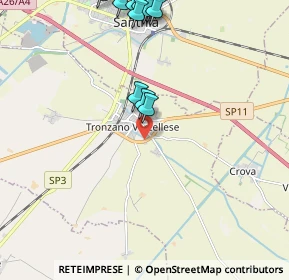 Mappa SP11, 13049 Tronzano Vercellese VC, Italia (2.55083)