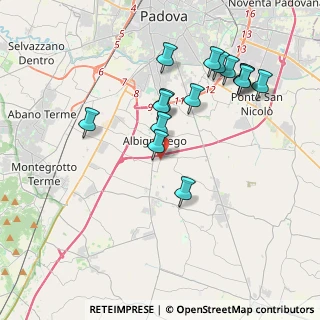 Mappa Via San Giorgio, 35020 Albignasego PD, Italia (3.846)