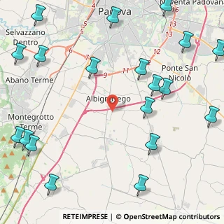 Mappa Via San Giorgio, 35020 Albignasego PD, Italia (6.435)