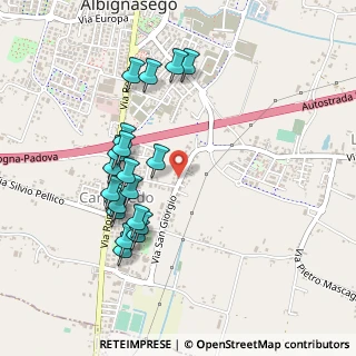 Mappa Via San Giorgio, 35020 Albignasego PD, Italia (0.4695)