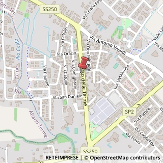 Mappa Corso delle Terme, 63, 35036 Montegrotto Terme, Padova (Veneto)