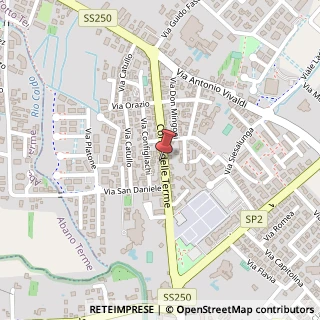 Mappa Corso delle Terme, 49, 35036 Montegrotto Terme, Padova (Veneto)