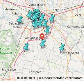 Mappa Via Santa Caterina da Siena, 35020 Albignasego PD, Italia (6.9285)