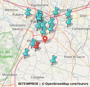 Mappa Via Santa Caterina da Siena, 35020 Albignasego PD, Italia (7.09941)
