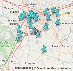 Mappa Via Santa Caterina da Siena, 35020 Albignasego PD, Italia (7.2015)