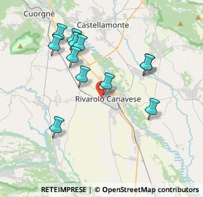 Mappa Via Luigi Einaudi, 10086 Rivarolo Canavese TO, Italia (3.6575)