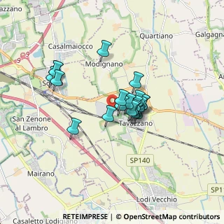 Mappa Via Angelogrossi, 26838 Tavazzano con Villavesco LO, Italia (1.234)