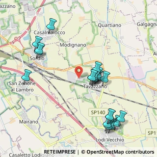 Mappa Via Angelogrossi, 26838 Tavazzano con Villavesco LO, Italia (2.201)