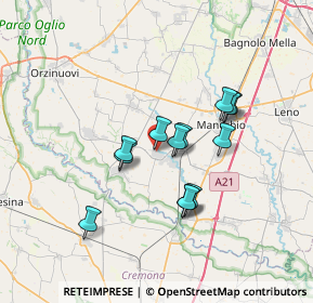 Mappa Via Piave, 25029 Verolavecchia BS, Italia (5.58846)