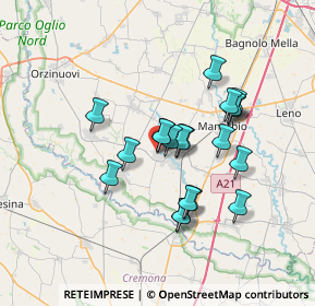 Mappa Via Piave, 25029 Verolavecchia BS, Italia (5.755)