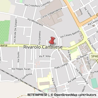 Mappa Via Favria, 14, 10086 Rivarolo Canavese, Torino (Piemonte)