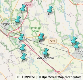 Mappa Strada Statale 9 Via Emilia, 26838 Tavazzano con Villavesco LO, Italia (4.24833)