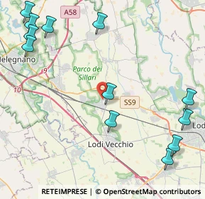 Mappa Strada Statale 9 Via Emilia, 26838 Tavazzano con Villavesco LO, Italia (5.85667)