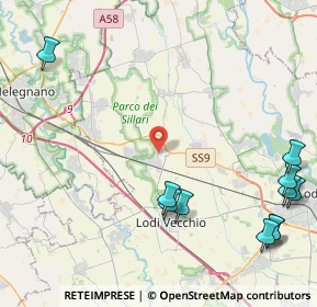 Mappa Strada Statale 9 Via Emilia, 26838 Tavazzano con Villavesco LO, Italia (5.88273)
