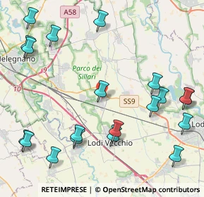 Mappa Strada Statale 9 Via Emilia, 26838 Tavazzano con Villavesco LO, Italia (5.405)