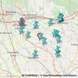 Mappa Via Griffe, 37059 Zevio VR, Italia (8.477)