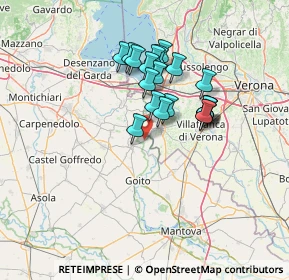 Mappa Str. Volta Valeggio, 46049 Volta mantovana MN, Italia (11.158)