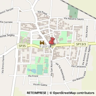 Mappa Via Caporal Domenico Cattaneo,  1, 10083 Favria, Torino (Piemonte)