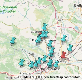 Mappa Via Caporal Cattaneo, 10083 Favria TO, Italia (16.109)