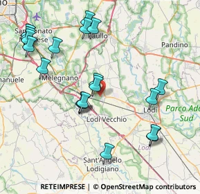 Mappa 26838 Tavazzano con Villavesco LO, Italia (9.011)