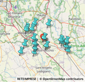 Mappa 26838 Tavazzano con Villavesco LO, Italia (5.791)